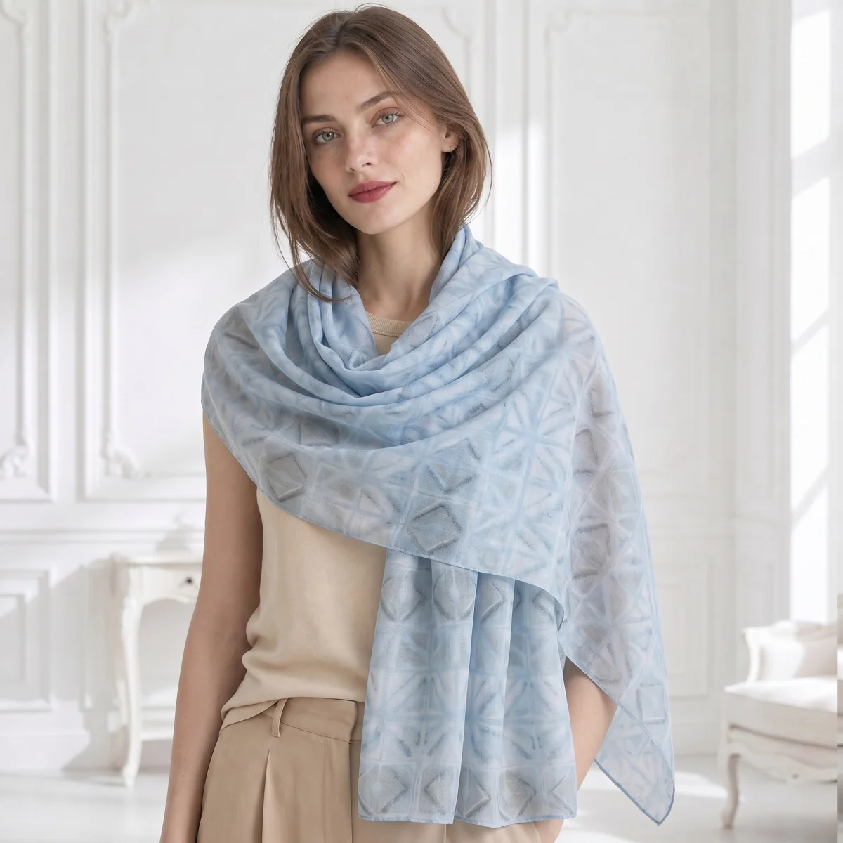 Scarf Women's Cotton Muslim Hijab Shawl Bandana Pashmina Wrap Print Woman Luxury Silky Casual Allseason Modest Elegant Travel