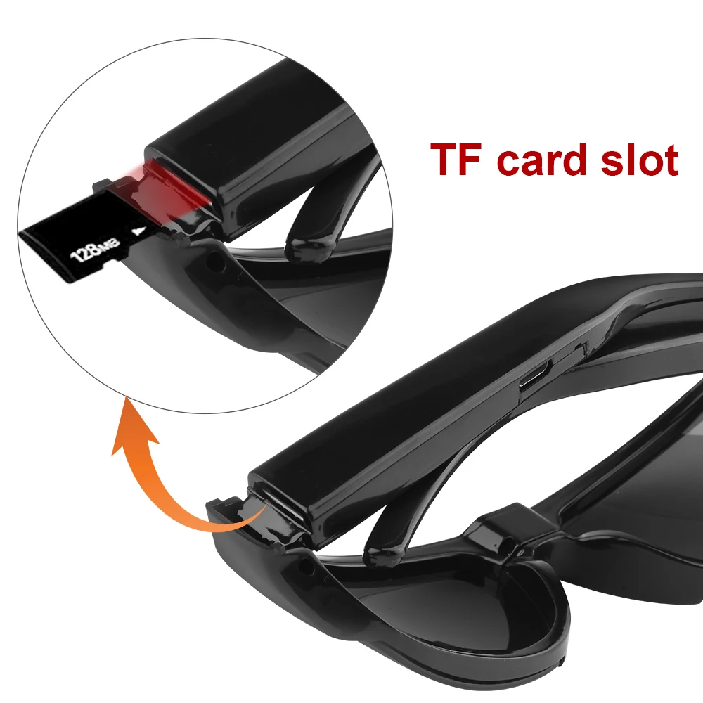 1080P HD Mini-Brillenkamera Videorekorder Tragbare Sonnenbrille Kamera für Outdoor-Sport DV DVR Überwachungs-Camcorder – Detail 9