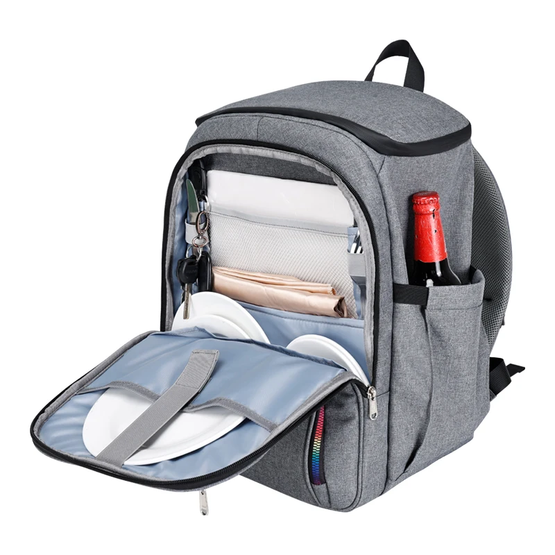 New Double Shoulder Outdoor Cooler bags Waterproof Thickened Cooler Picnic Beer Refrigerator Bag