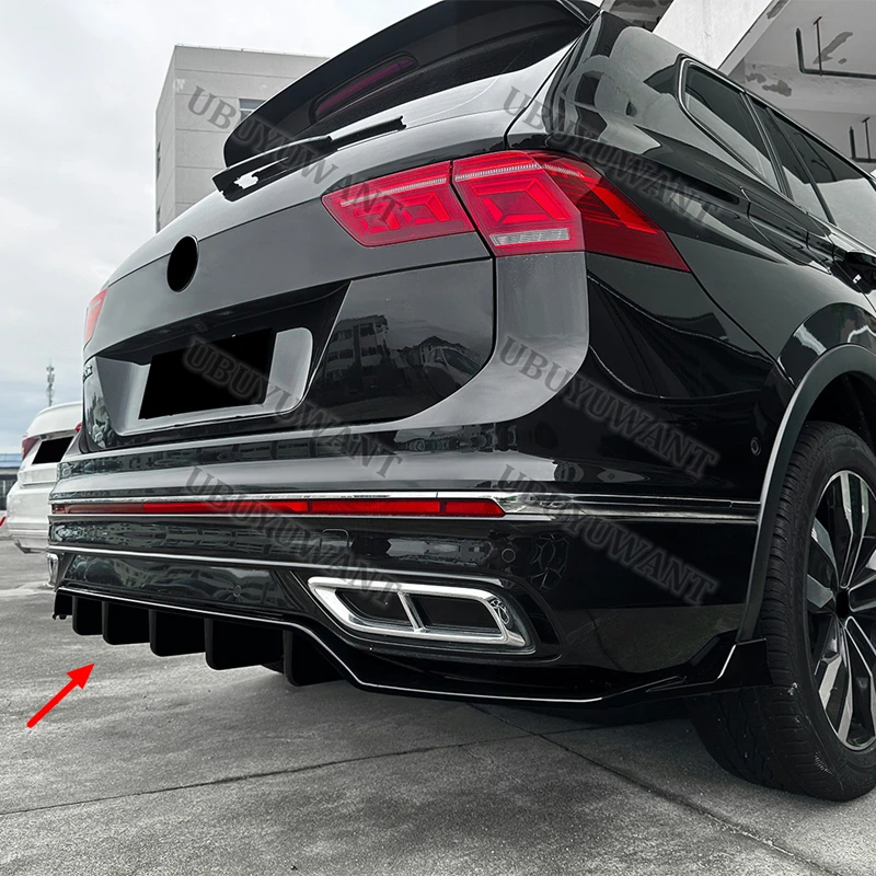 

2021 2022 2023 For Volkswagen VW Tiguan MK2 R Line Rear Diffuser Lip Spoiler Bumper Lower Lip Guard Body Kits