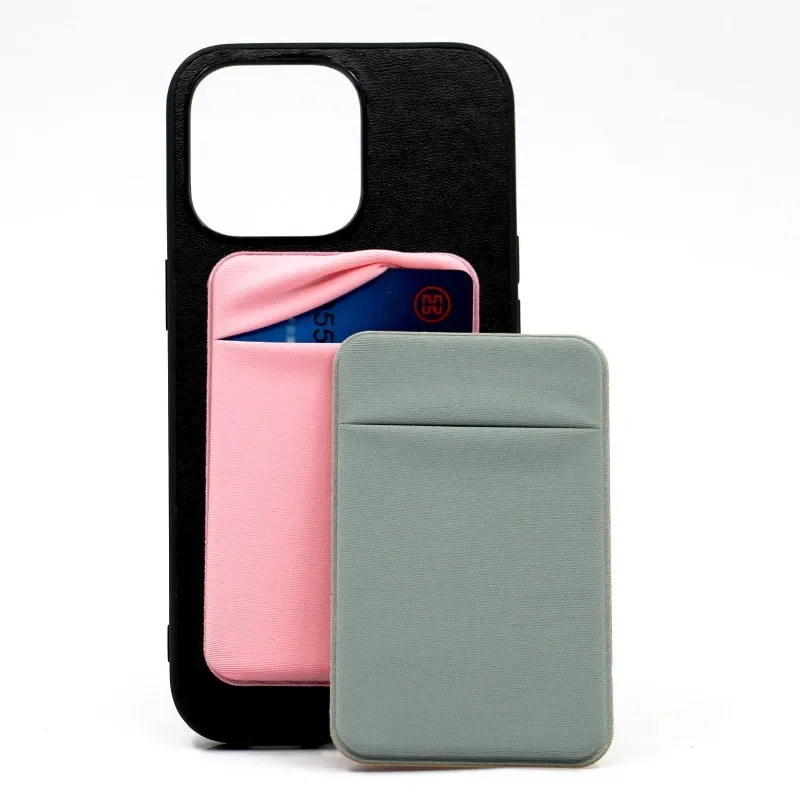 

1PC Fashion Elastic Cell Phone Card Holder Mobile Phone Wallet Case Credit ID Card Holder Adhesive Sticker Pocket for women men