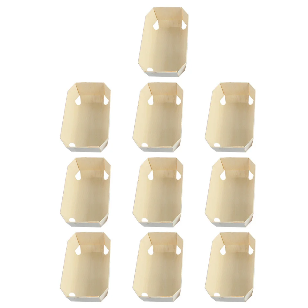 

10Pcs Wood Bread Mold Nonstick Baking Tray Suitable for French Bread Oven Use Kitchen Toast Baking Pan Nonstick Toast Mold