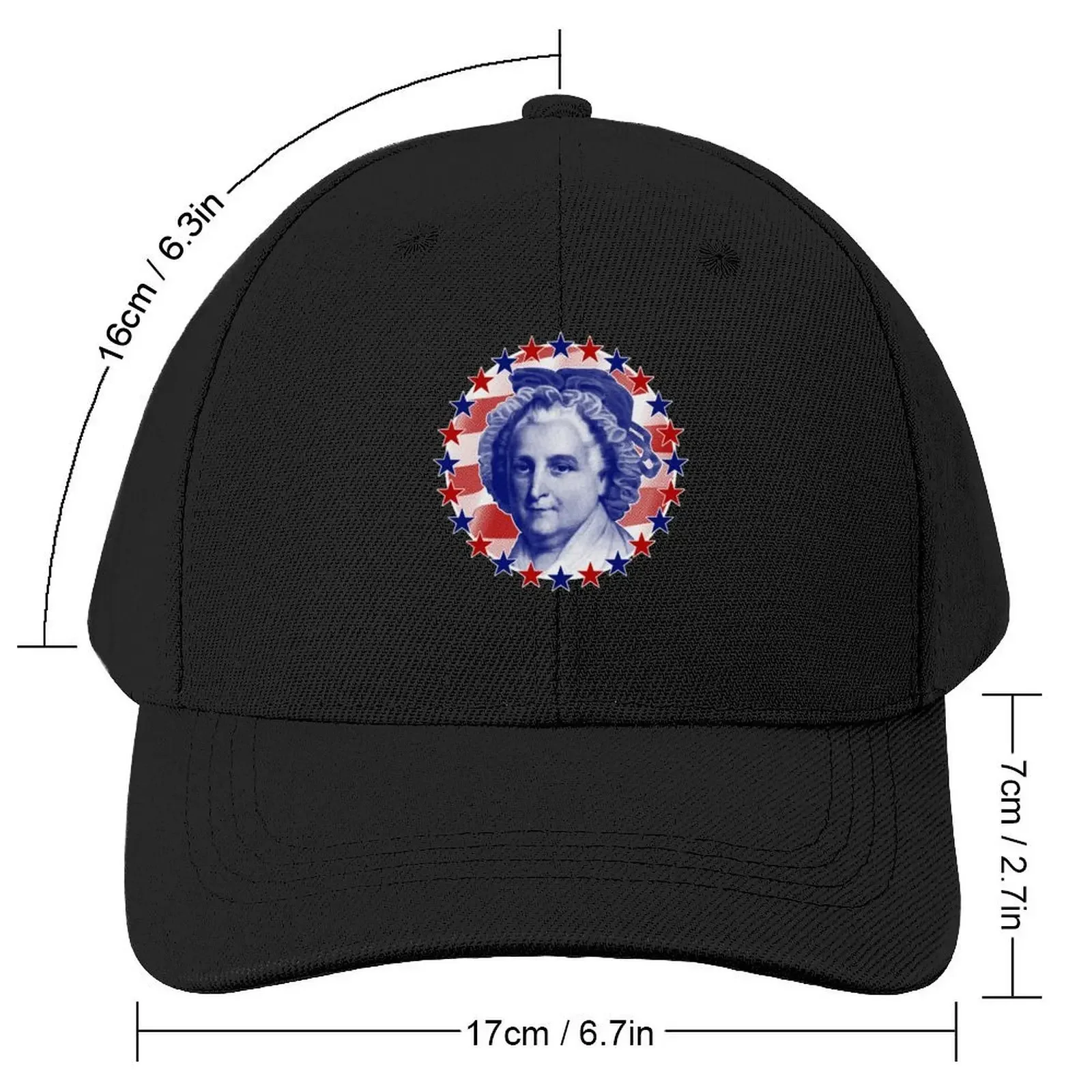 First Lady Martha Washington Stars and Stripes Baseball Cap Sun Hat For Children Luxury Hat Sun Hats For Women Men's