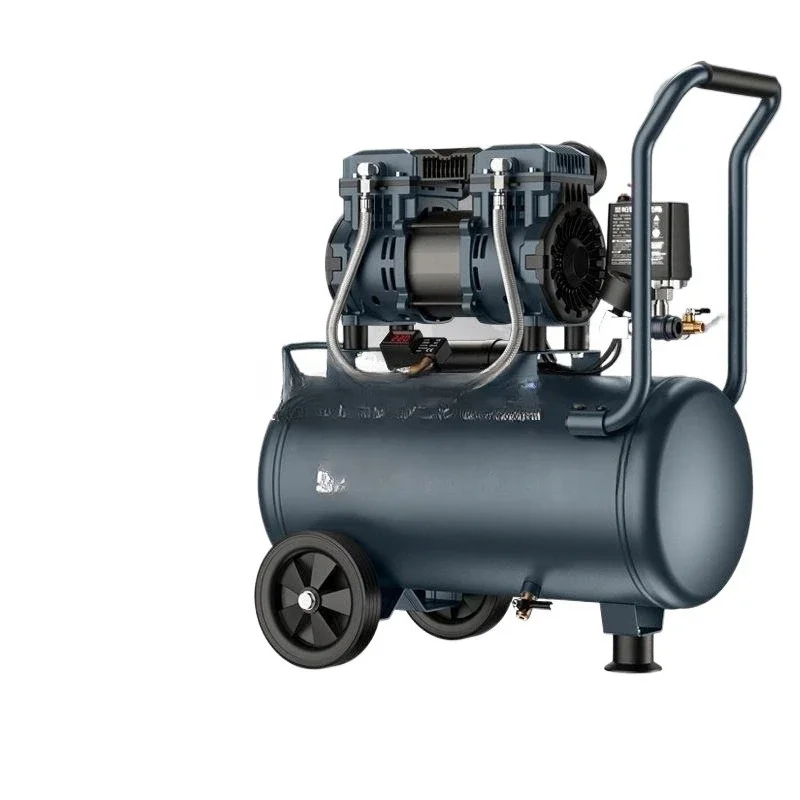 Oil-free air compressor 30L exploration 1390W small air pump 15L woodworking spray paint household pure copper