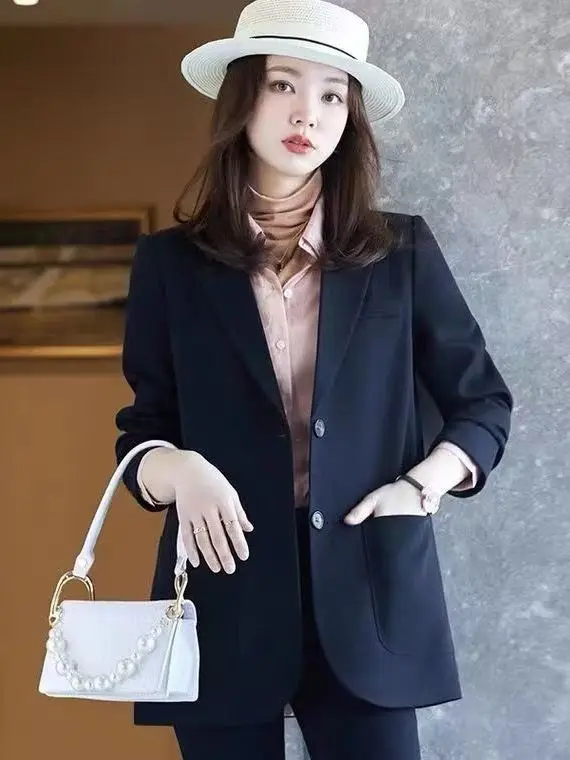 

Новая повседневная куртка оверсайз с большими карманами для женщин больших размеров, весна-осень, в корейском стиле, для поездок на работу