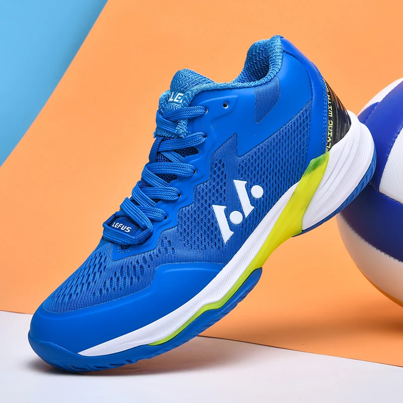 2024 Autumn New Style Mens Athletic Volleyball Training Shoes Blue Women Sport Badminton Sneakers Unisex Table Tennis Shoes P032