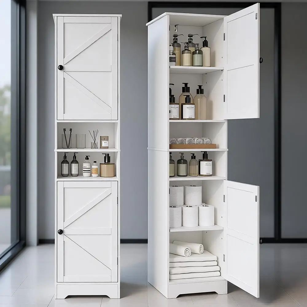 Tall Bathroom Cabin… - image