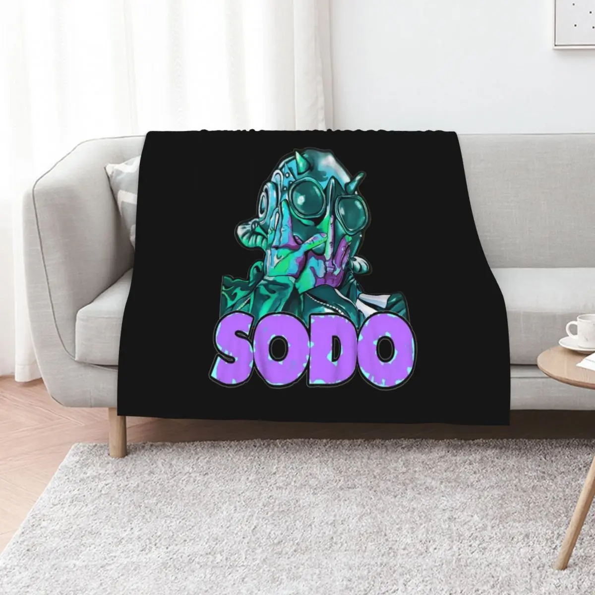 

Sodo- green Throw Blanket Elegant Warm Throw Blanket for Hotel Home