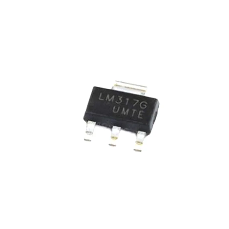 10 個 LM317AEMPX LM317EMP LM317K LM317MSTT3G LM7805MPX SOT-223 317M N07A N00A チップ IC 新オリジナル