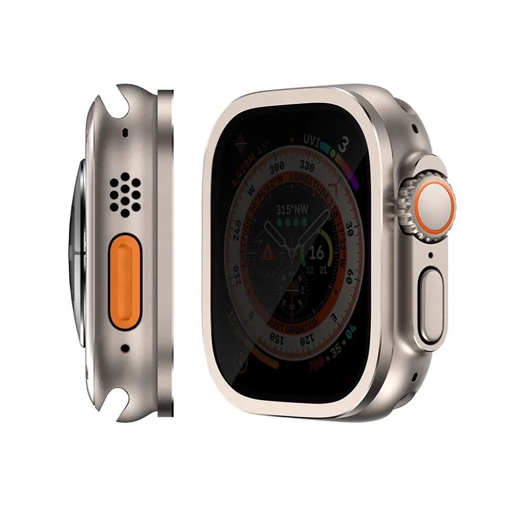 Anti Glare Peeping Screen Protetive Film Glass For Apple Watch Ultra 2 49mm Tempered Glass Cover For Apple Watch Ultra 49mm