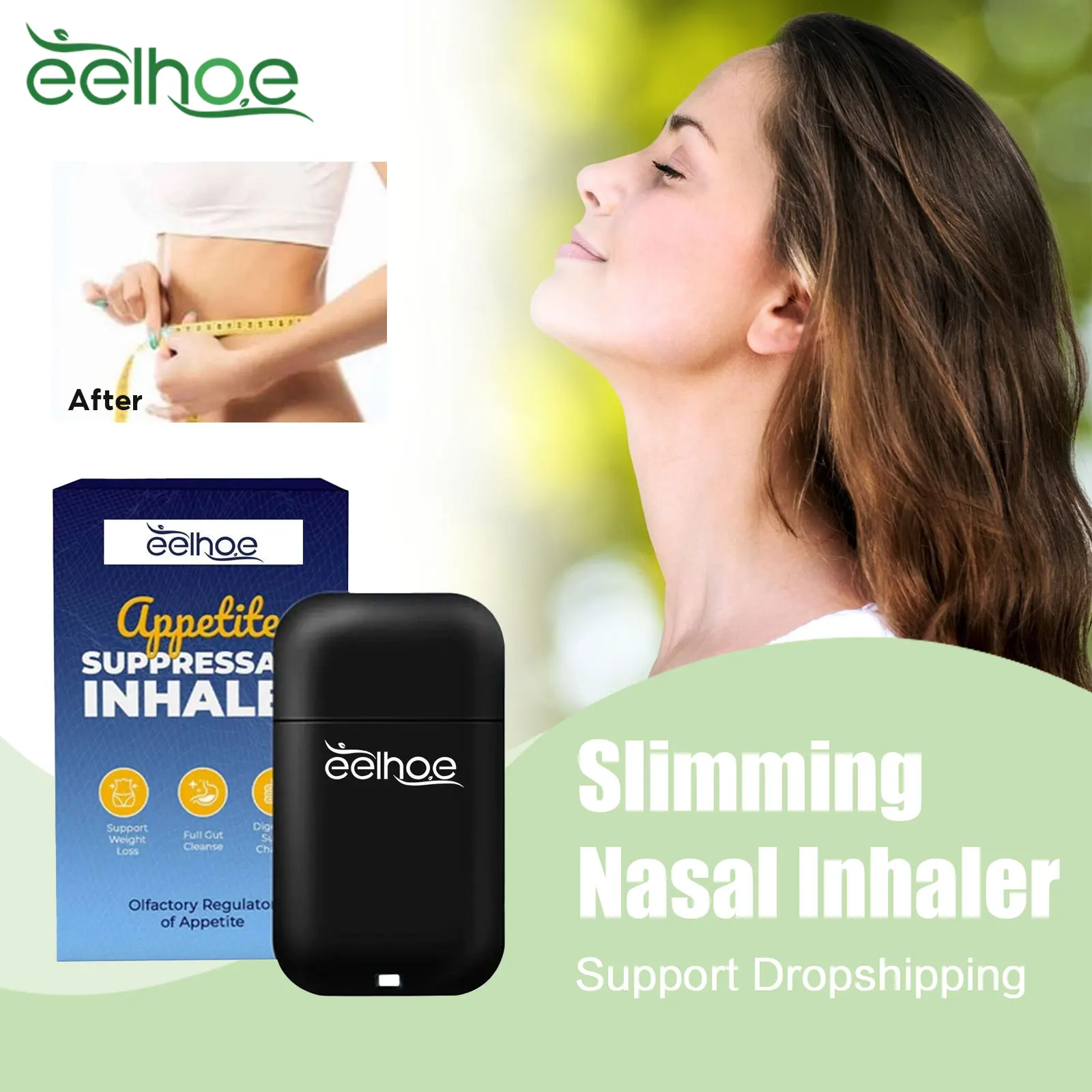 

Slimming Nasal Inhaler Suppress Appetite Control Hunger Promote Fat Burning Managing Weight Loss Body Shaping Nose Suction Stick