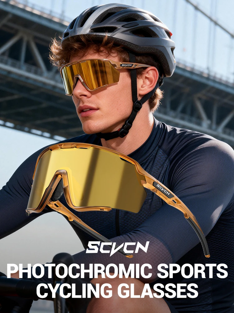 SCVCN UV400 Protective Cycling Sunglasses Mountain Road Bike Bicycle Goggles Lightweight Sports Eyewear Multi Colors for Hiking