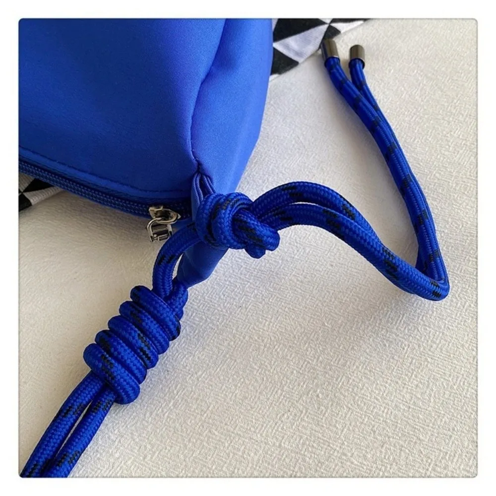 Casual Nylon Crossbody Bag Sports Multifunctional Messenger Bag Large Capacity Solid Color Shoulder Bag Women Men