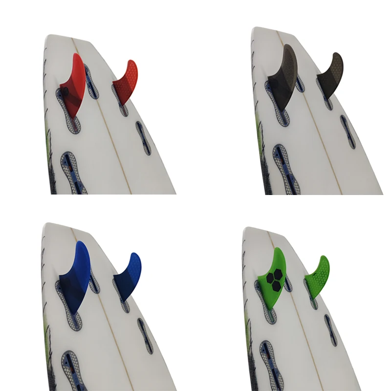 UPSURF FCS 2 Fins GL Twin Fin 2pcs/set surf Double Tabs 2 surf gl fins Doubl Tabs II Quillas Twin Fin surf accessories