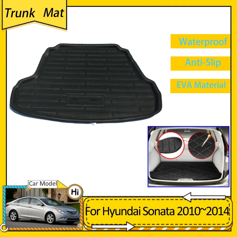 

Car Trunk Mats for Hyundai Sonata YF i45 2010 2011 2012 2013 2014 Accsesories Rear Cargo Protective Pads Waterproof EVA Carpet