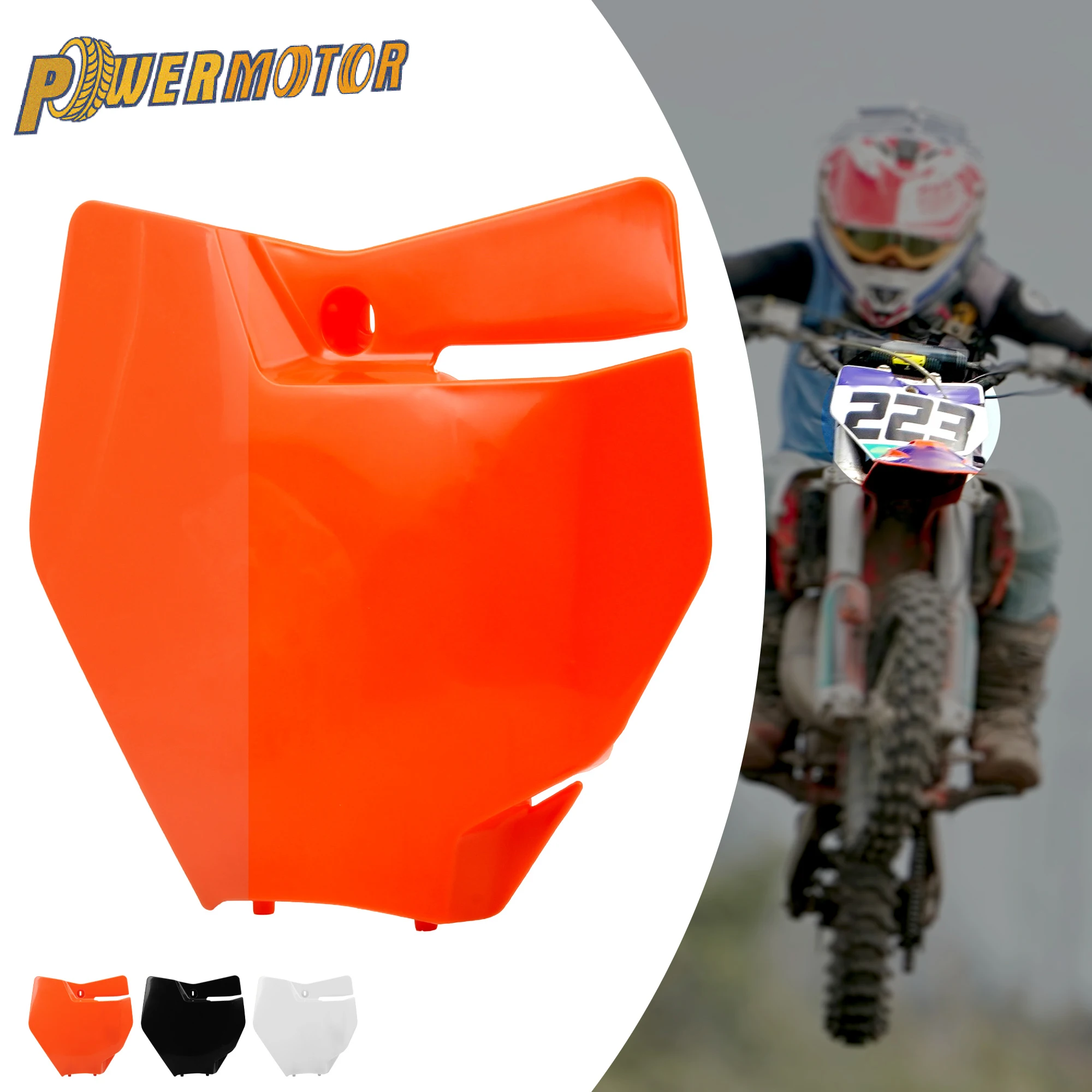 Motorcycle Front Starting Number Plate Plastic For KTM EXC TPI SX XC 125 150 250 300 2017-2021 Dirt Bike Replacement Parts