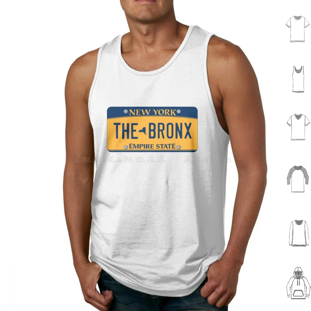 The Bronx' New York License Plate Tank Tops Print Cotton New York New York City City Manhattan Queens Bronx Long Island Usa