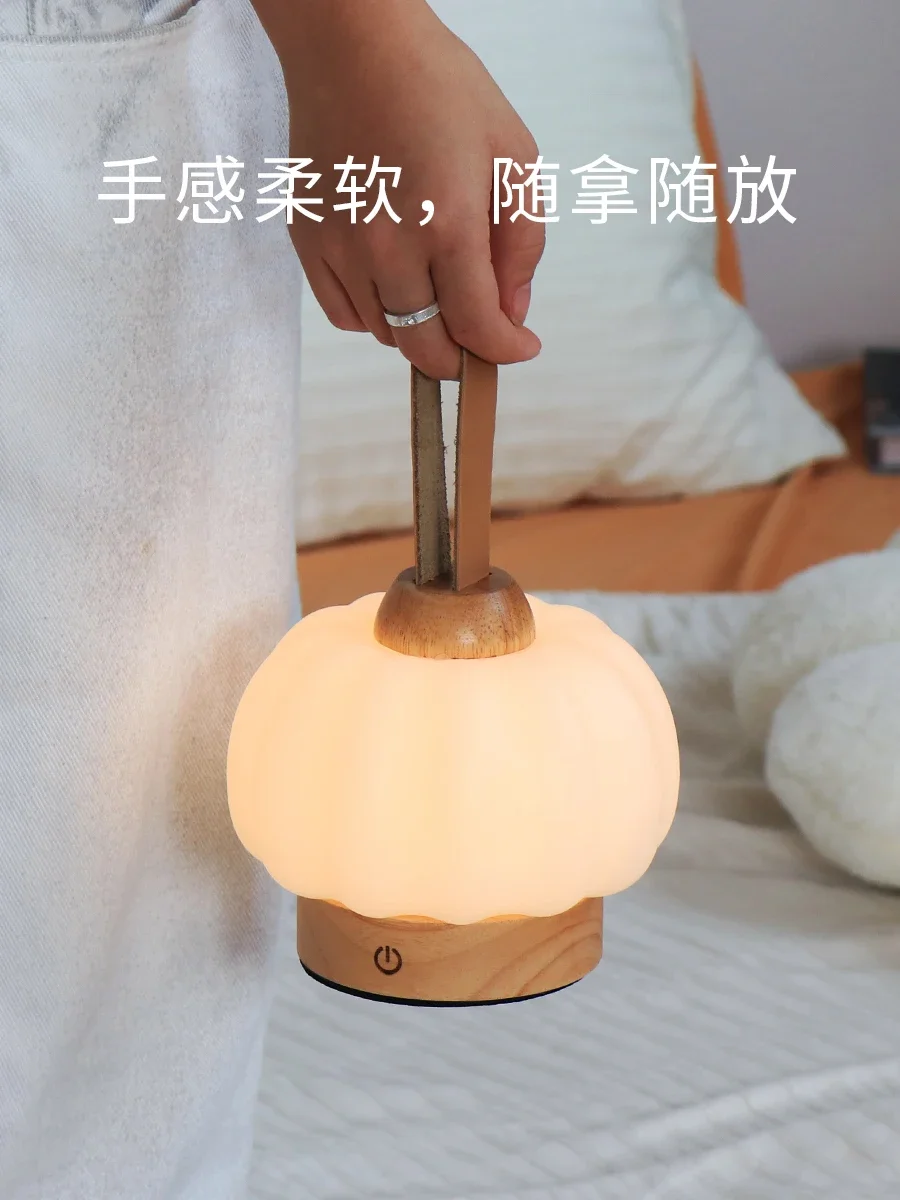 Portable small pumpkin lamp luminous decorative ornament