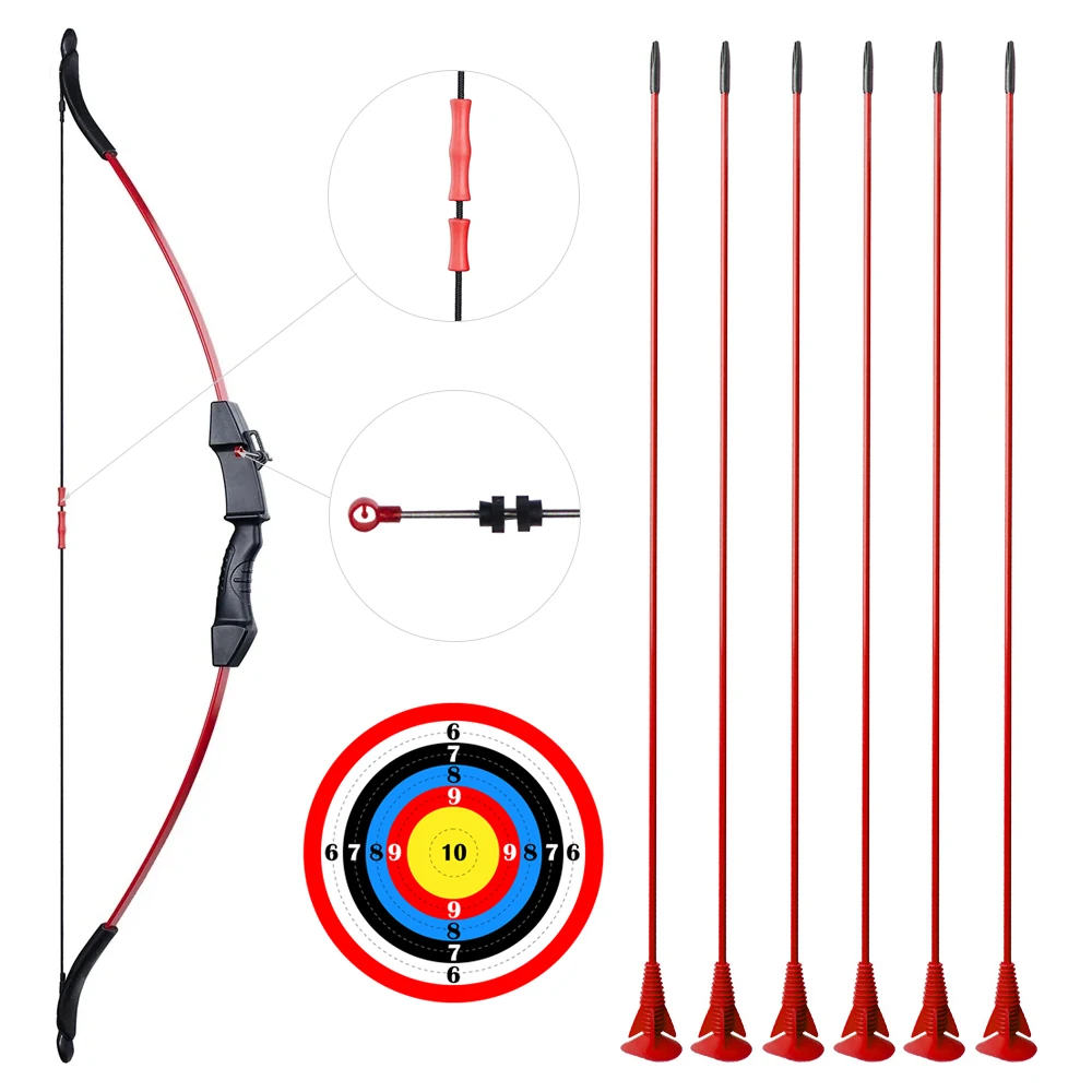 Children's Bow and Arrow Set Split Recurve Left and Right Hand Universal Outdoor Parent-child Shooting Game