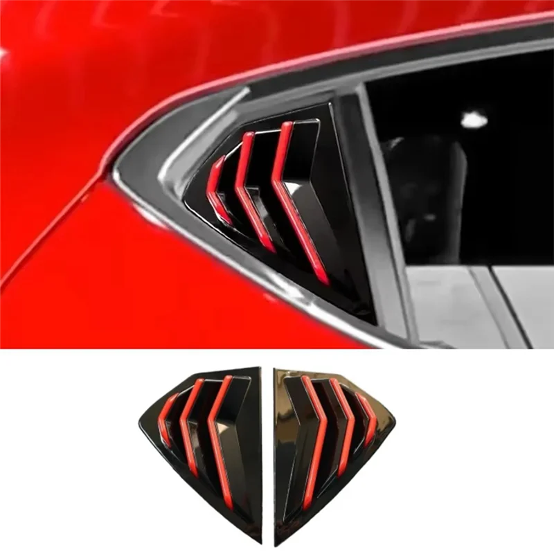

Reliable-Car Rear Window Cover Trim For Mazda 3 Axela Hatchback 2020-2022 Side Shutter Cover Trim
