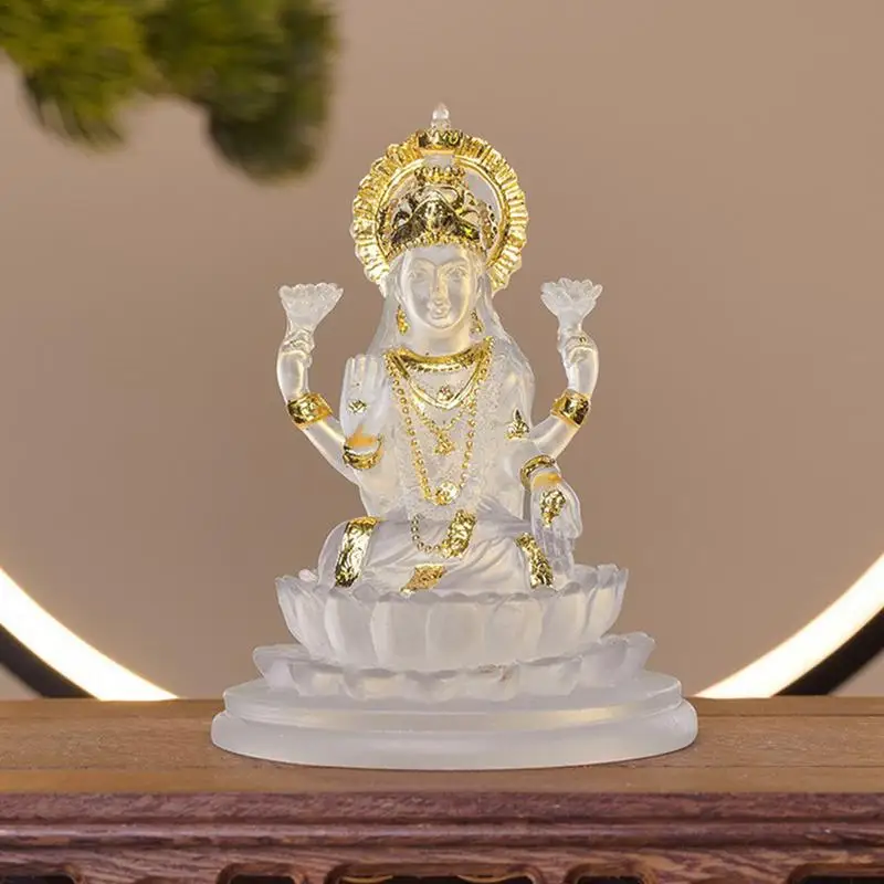 Ganesha Statues Creative Figurine Ornament Small Buddha Statue Ornaments Fengshui Elephant God Sculptures For Home Decoration