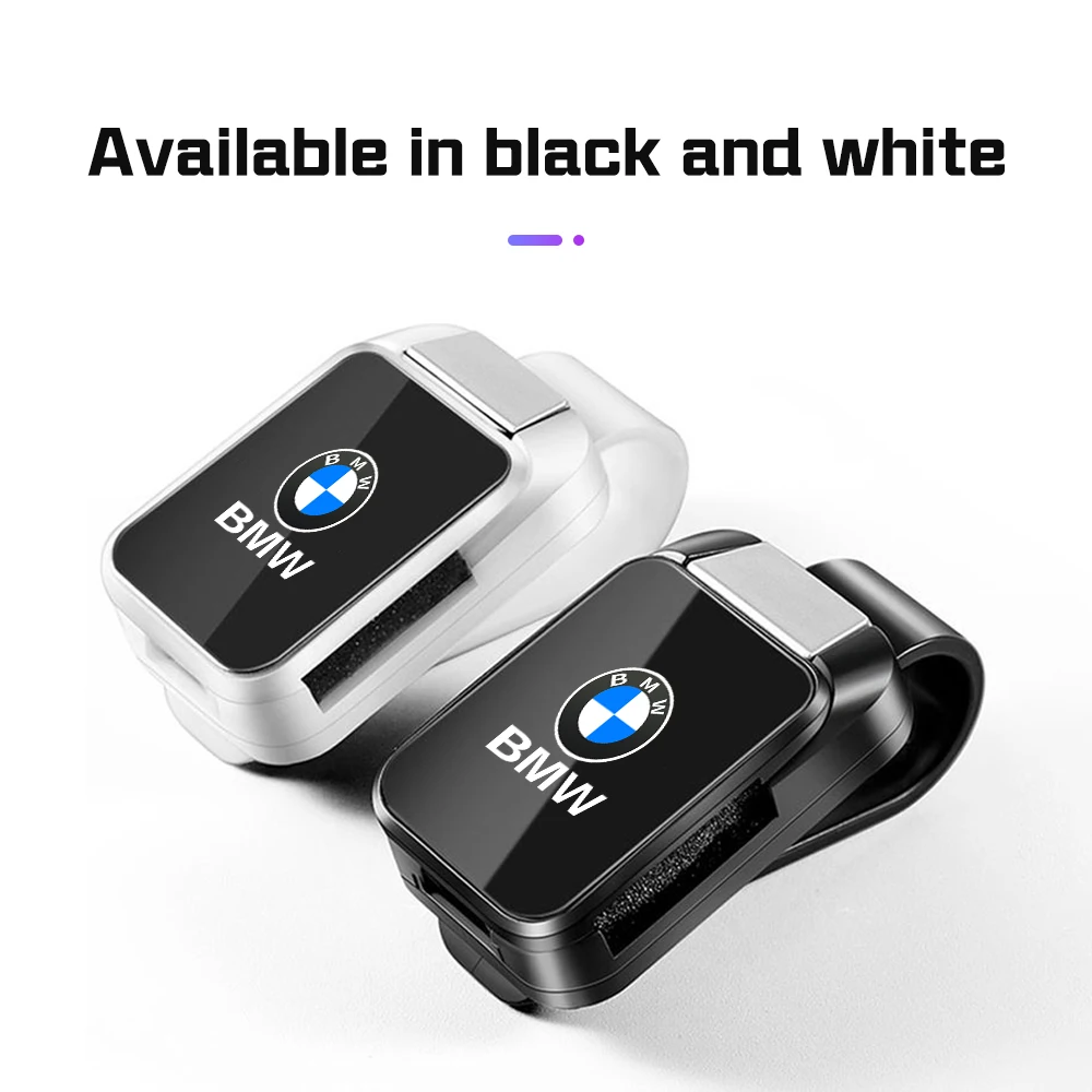Wheel Hub,Fashion Car Sun Visor Glasses Clip For BMW E46 E39 E60 E90 E92 E87 F10 F30 F20 F01 F07 G20 G30 G60 M Eyeglasses Holder view 4