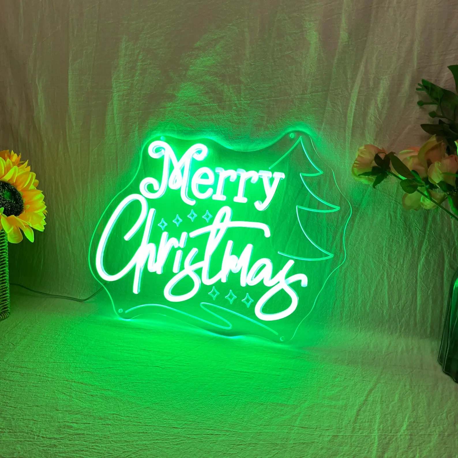 علامة نيون لشجرة عيد الميلاد المجيد، ضوء نيون LED مخصص لعيد الميلاد، هدية عيد الميلاد، علامة نيون للعطلات، علامة نيون للأعمال #4