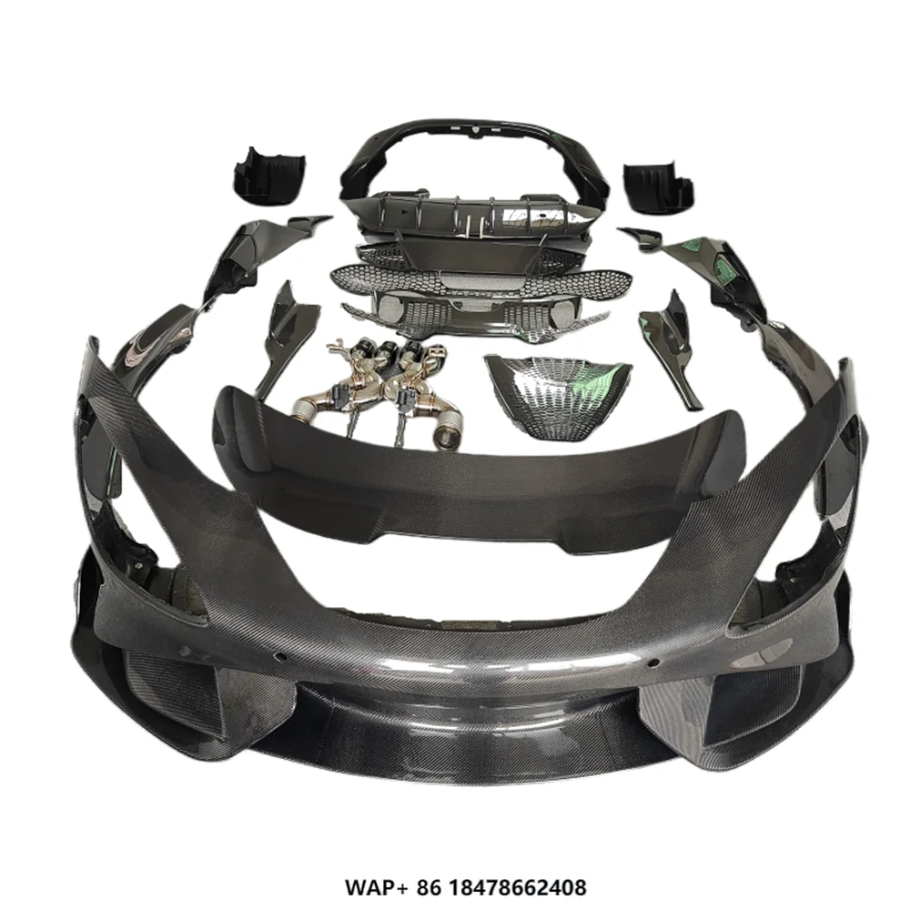 

All Carbon Fiber 765LT Style Body Kit for McLaren 720S Upgraded Front Bumper Rear Bumper Side Skirts and Rear Spoiler