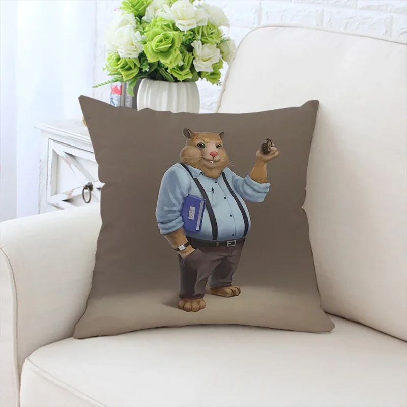 45x45cm sofa decorative cushion cover fashionable bear pillow cover bed decorative pillowcase customized gift chair backrest