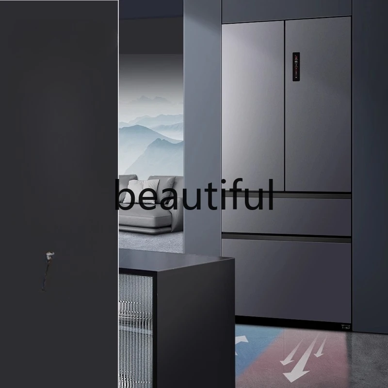 

four-door refrigerator ultra-thin zero-embedded bottom heat dissipation first-level frequency conversion full space net taste