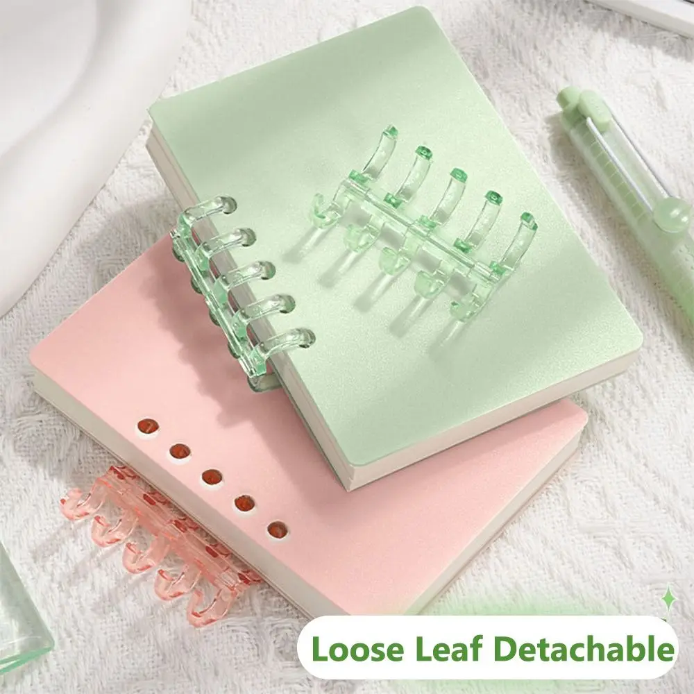 High Quality A7 Pocket Notebook Loose-leaf 80Sheets Mini Notebook Square Horizontal Line Inner Page Notepad School Office