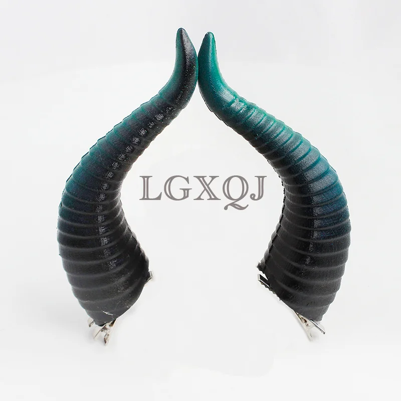 Còn Hàng Anime Xoắn-Xứ Sở Thần Tiên Malleus Dracqma Cosplay Bộ Tóc Giả Malleus 55Cm Màu Xanh Đậm Gradient Nhiệt Chống Tóc Giả + giá Rẻ Tóc Giả Bộ Đội