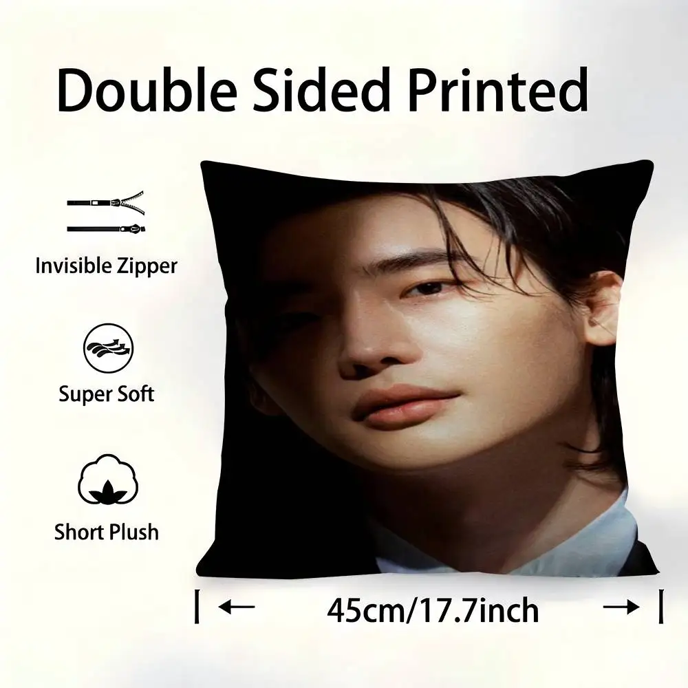 

Lee Jong Suk Pillow Cover For Bedroom Room And Living Room Sofa Decorative Cushion Cover