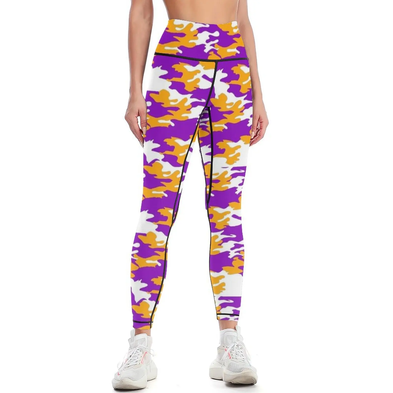 

orange & purple camo Leggings sportswear for gym push up tights for Women's pants Fitness's gym clothes Womens Leggings