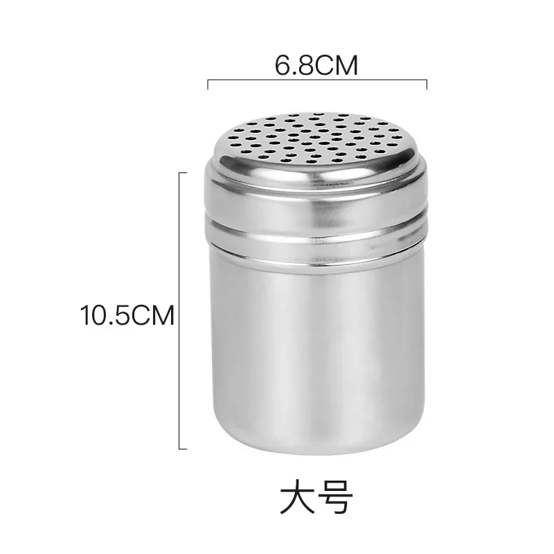 Stainless Steel Coffee Powder Shaker, Chocolate Cocoa Powder Duster with Fine Mesh