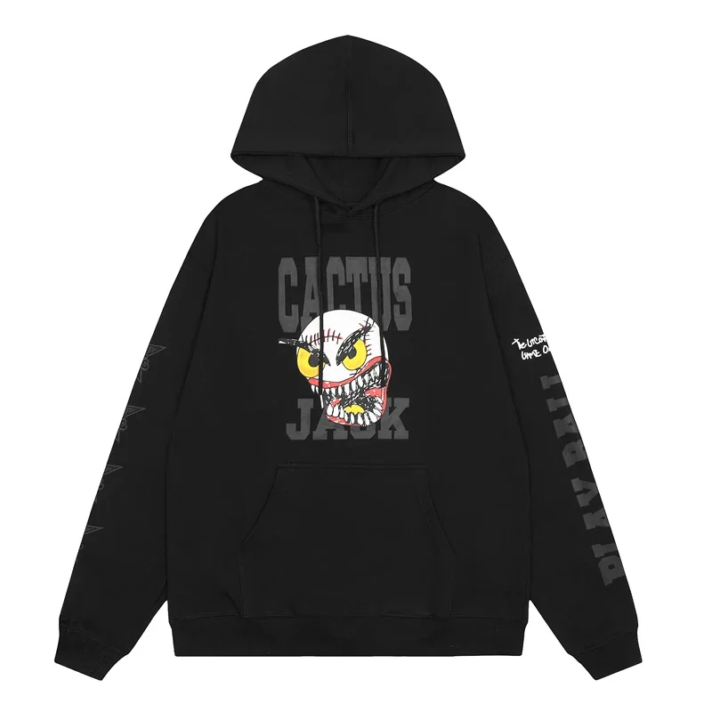 New Cactus Jack Hoody High Quality Doodle Spoof Patterns Sleeve Edge Letter Men Women Casual Pocket UTOPIA Hoodies Pullovers