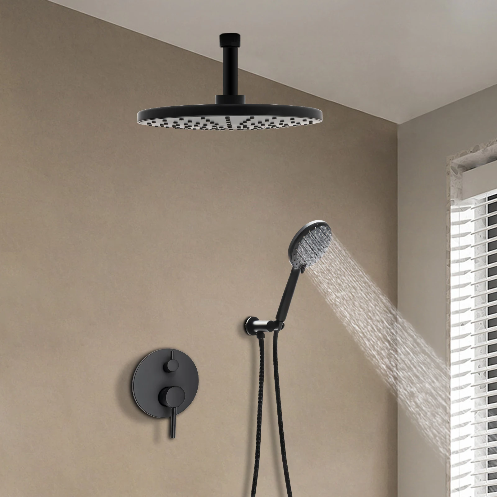 Upgrade Ceiling Shower Syste showers for the bathroom with High Pressure 10