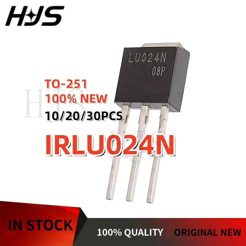 10-30PCS IRLU024N IRLU024 LU024N TO-251 MOSFET Field effect tube Brand New In Stock