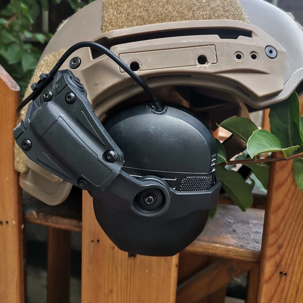 Tactical Headset Helmet Wendy Bracket ARC Rail Adapter for Walker's Razor Slim Electronic Hearing Protection Shooting Headset