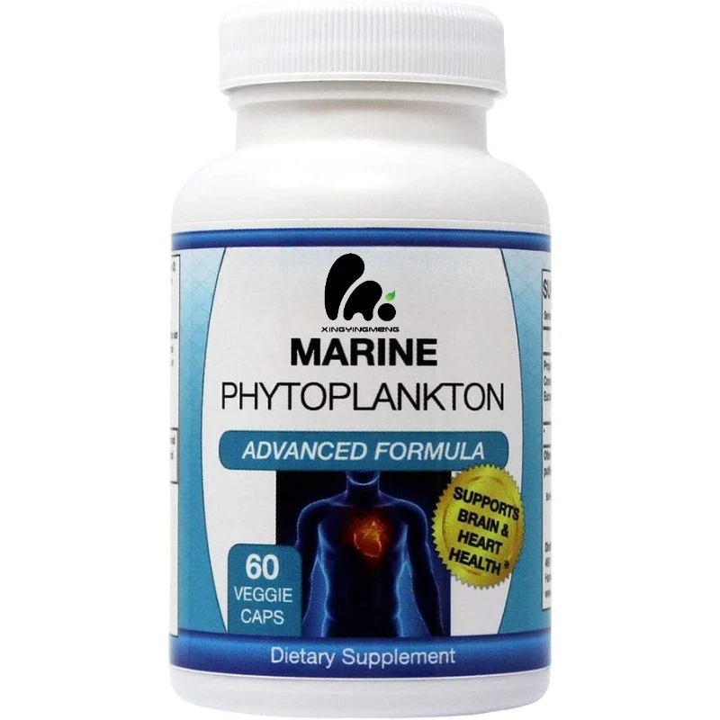 Freeze dried marine single-cell seaweed, supports overall health, superfood, biological protein, 60 capsules