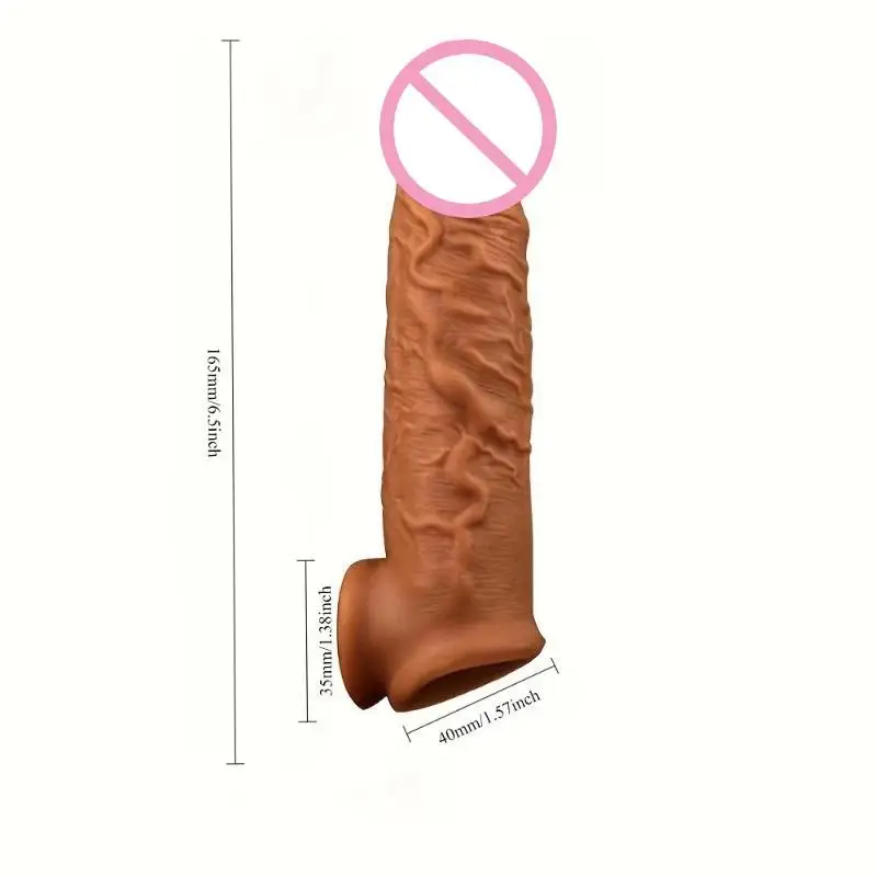 Male Penis Rings Enlargement Cock Sleeve Condoms for Stronger Erection Delay Ejaculation Adult Sex Toys for Men Couple view 6