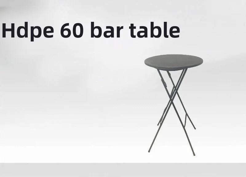 Small round table dining table portable household round folding bar round table simple outdoor high