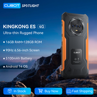 Cubot KingKong ES Ultra-thin Rugged Android Smartphone, 16GB RAM(6GB+10GB), 128GB ROM, 6.56\