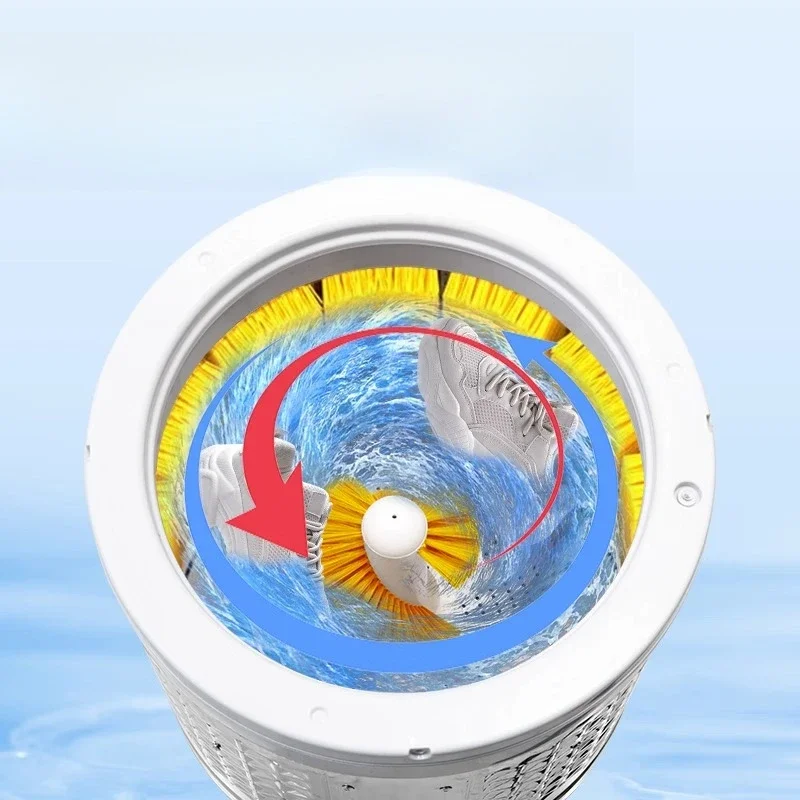 Automatic shoe washing machine, household drying and washing integrated intelligent shoe brushing machine
