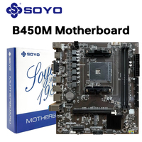 SOYO AMD Classic B450M Motherboard Dual-channel DDR4 Memory AM4 Motherboard PCI-E 3.0 M.2 NVME (supports Ryzen 5600 5600G CPU)