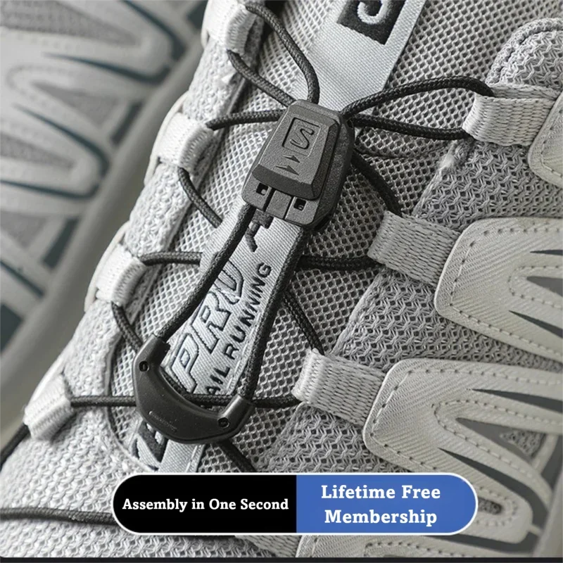 Quicklace Kit / Footwear Lace Replacement Accessory / No tie Shoelaces Round Tennis Shoe laces Quality Running Sneaker Shoelaces