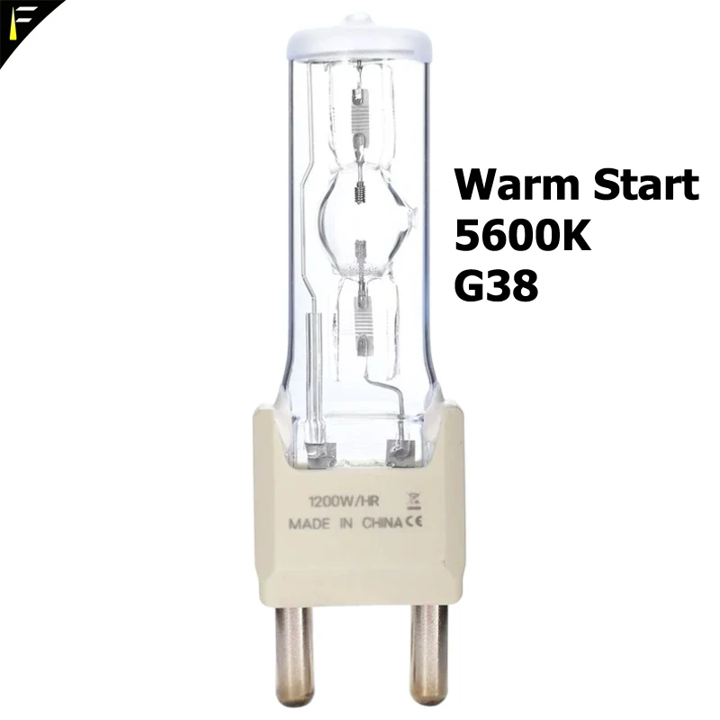 MSR1200/HR 1200W 5600K G38 Hot Resrtike Studio Metal Halide Lamp Bulb