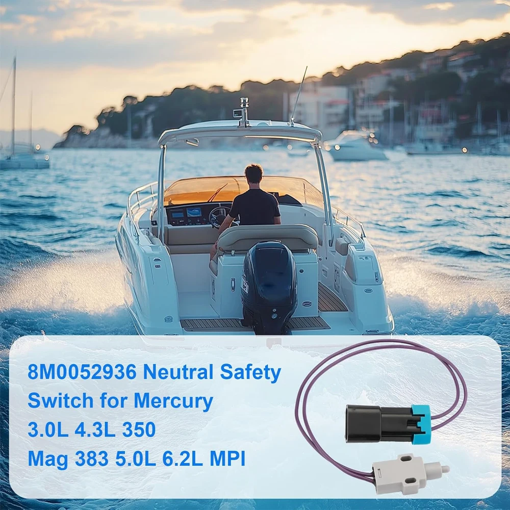 Shift Interrupter Switch Compatible with Mercruiser 8M0052936 / 87-808009A3 | Marine Shift Interrupt Neutral Sensor for Mercury