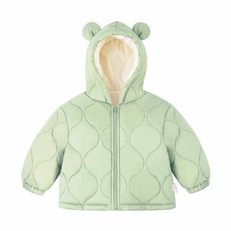 Jongens gewatteerde dikke katoenen kleding meisjes warme kapmantel baby winter bovenkleding nieuwe rits casual jas kinderen eenvoudige parka's