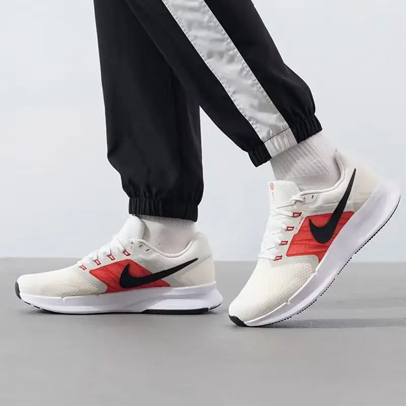 Nike Run Swift 3 Running Shoes for Men, Comfortable, Versatile, Wear-Resistant, Breathable, Low-Top, Casual, Urban Commuting, Beige Dr2695-107